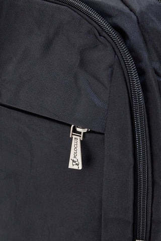Polo Club 600 Schwarzer PC-Rucksack mit Reißverschlüssen