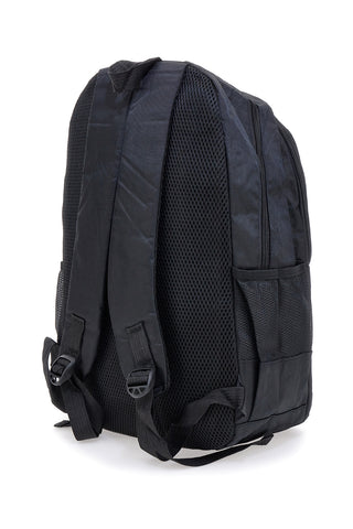 Polo Club 600 Schwarzer PC-Rucksack mit Reißverschlüssen