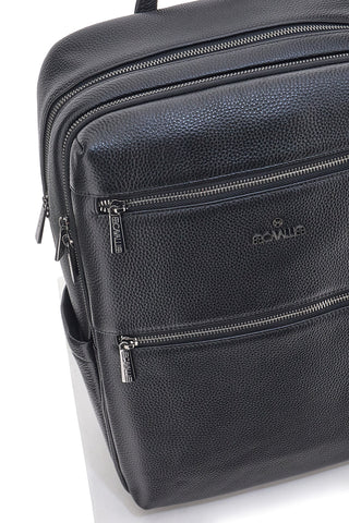 Zaino Nero Multiscomparto Con Tasca Porta Pc In Vera Pelle B. Cavalli 1150IBC1294