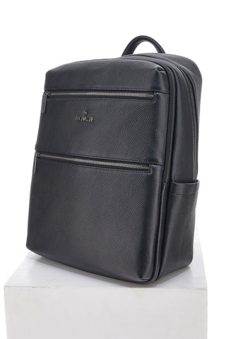 Zaino Nero Multiscomparto Con Tasca Porta Pc In Vera Pelle B. Cavalli 1150IBC1294