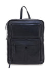 Schwarzer Lederrucksack mit Laptopfach GIANMARCO VENTURI CLASS BUSINESS