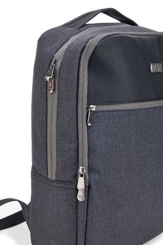 Basile grau Rucksack mit mehreren Taschen BA21PE152
