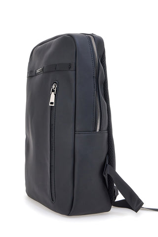 Zaino nero con tasca frontale verticale Biagiotti MOI LB25W-464/1/Z