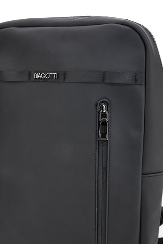 Zaino nero con tasca frontale verticale Biagiotti MOI LB25W-464/1/Z