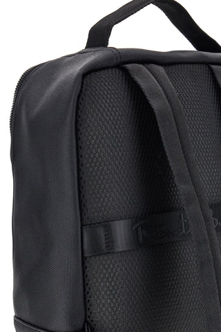 Schwarzer Stoff-Rucksack mit Fronttaschen und PC-Fach Renato Balestra COB 61991/L/SRBU7