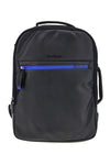 Schwarzer Rucksack mit blauen Details und PC-Fach Renato Balestra COB 62140/L/SRBU6