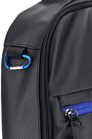 Schwarzer Rucksack mit blauen Details und PC-Fach Renato Balestra COB 62140/L/SRBU6