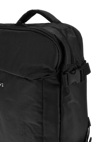 Schwarzer Rucksack mit mehreren Taschen Jaguar BP92-1993