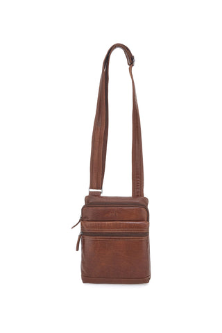 Basile 2660 Braune Echtledertasche