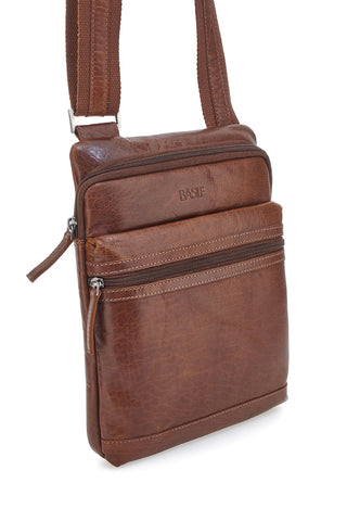 Basile 2660 Braune Echtledertasche