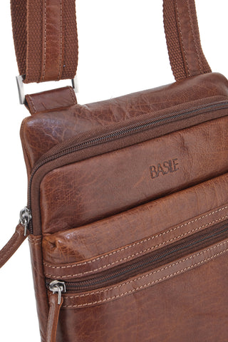 Basile 2660 Braune Echtledertasche