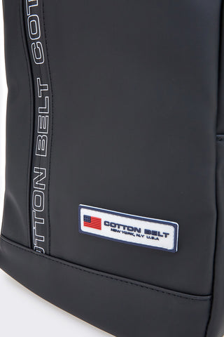 Schwarze Tasche mit verstellbarem Schultergurt Baumwollgürtel K19-017-B059