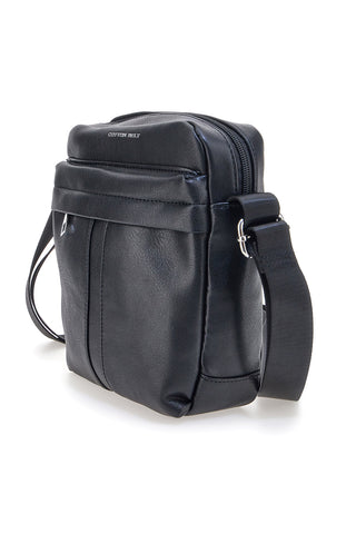 Borsello nero con tracolla regolabile Cotton belt K19-026-B052