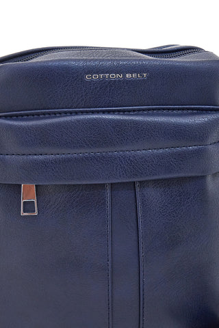 Borsello blu con tracolla regolabile Cotton belt K19-026-B052