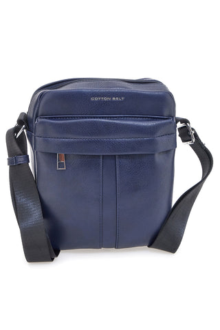 Borsello blu con tracolla regolabile Cotton belt K19-026-B052