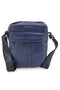 Blaue Tasche mit verstellbarem Schultergurt Baumwollgürtel K19-026-B052
