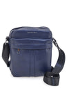 Borsello blu con tracolla regolabile Cotton belt K19-026-B052