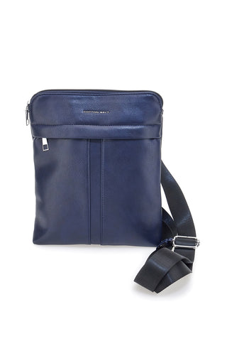 Borsello blu con tracolla regolabile Cotton belt K19-026-B055
