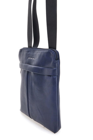 Borsello blu con tracolla regolabile Cotton belt K19-026-B055