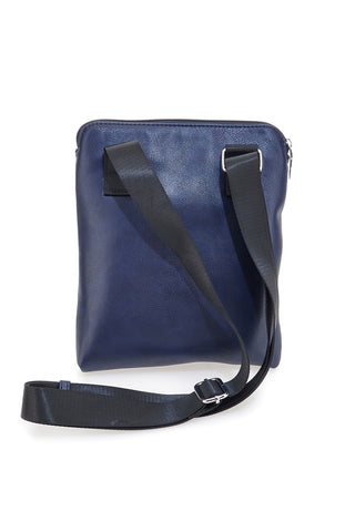 Borsello blu con tracolla regolabile Cotton belt K19-026-B055