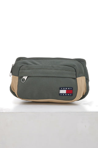 Marsupio con Doppia Cerniera TOMMY DAILY BUMBAG Verde