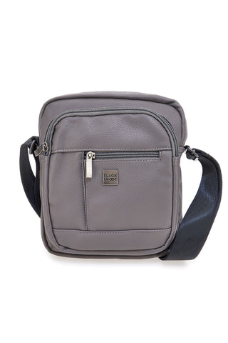 Black Shoot BS17-4 graue Schultertasche mit Vordertaschen