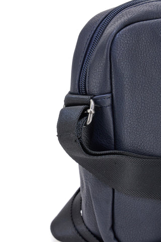 Borsello a tracolla blu con tasca frontale Black Shoot BLACK SHOOT BS17-1