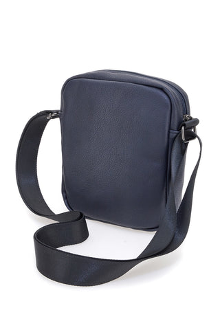 Borsello a tracolla blu con tasca frontale Black Shoot BLACK SHOOT BS17-1