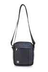 Borsello nero con tasche frontali Black Shoot BS522-1