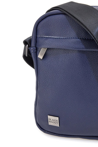 Borsello blu con tasche frontali Black Shoot BS522-1