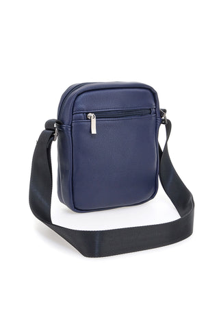 Borsello blu con tasche frontali Black Shoot BS522-1