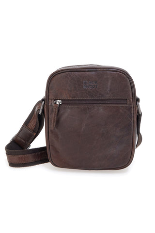 Borsello in pelle marrone Black Shoot BS2355/T con lavorazione artigianale