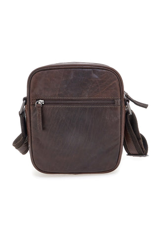 Borsello in pelle marrone Black Shoot BS2355/T con lavorazione artigianale