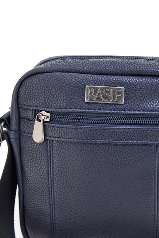 Borsello a tracolla blu effetto martellato Basile BASILE BA520-1