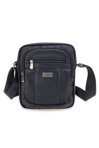 Basile BASILE BA520-4 Schwarze Schultertasche mit Hammerschlag-Effekt