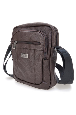 Borsa a tracolla marrone effetto martellato Basile BASILE BA520-4