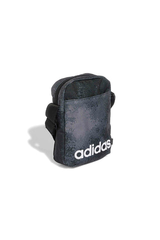 Adidas LIN G ORG Schultertasche mit Washed-Effekt, schwarz