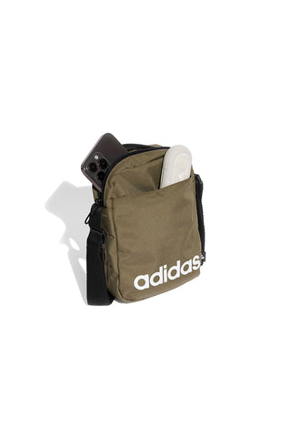 Adidas LINEAR ORG Schultertasche mit grünem Logoprint