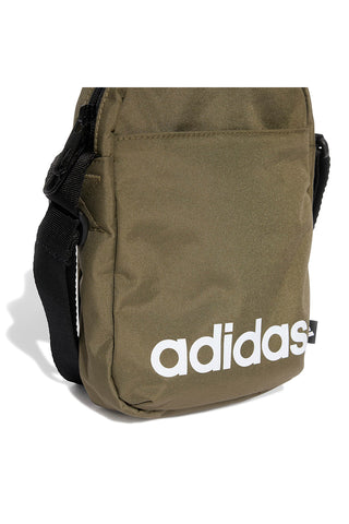 Adidas LINEAR ORG Schultertasche mit grünem Logoprint