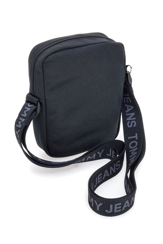 Schwarze Tommy Jeans Logo-Schultertasche TOMMY DAILY REPORTER