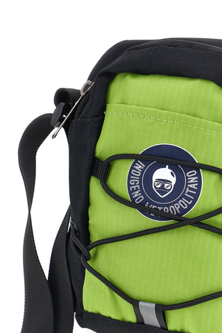 Grün und schwarz mit Reißverschluss Indigenous Metropolitan Tasche PITTSHU001-A