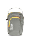 Graue Handtasche mit orangefarbenen und gelben einheimischen metropolitanen Details PITTSHU002-A
