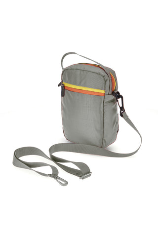 Graue Handtasche mit orangefarbenen und gelben einheimischen metropolitanen Details PITTSHU002-A