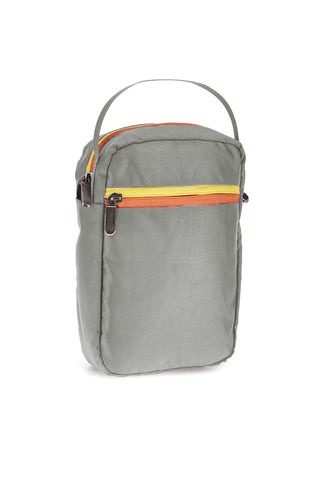 Graue Handtasche mit orangefarbenen und gelben einheimischen metropolitanen Details PITTSHU002-A