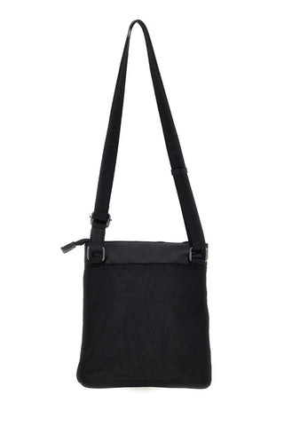 Schwarze Tasche mit blauen Details und verstellbarem Schulterriemen Renato balestra COB 62140/M