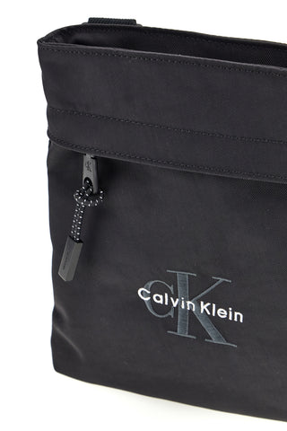 Calvin klein 3178 schwarze Tasche mit verstellbarem Schulterriemen