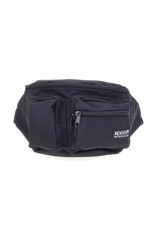 Schwarze Gürteltasche mit Reißverschlusstaschen Indigeno metropolitan IM-21050-A