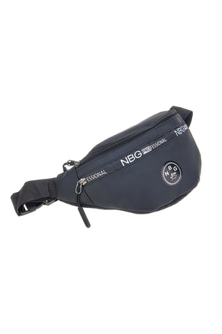 Schwarze Gürteltasche mit Reißverschlusstaschen Indigeno metropolitan 8159-A