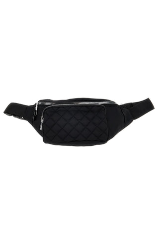 Marsupio blu trapuntato con tasche zip Indigeno metropolitano 8200-A