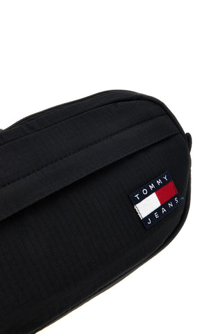 Schwarze Gürteltasche mit Tommy Jeans Logo 14280